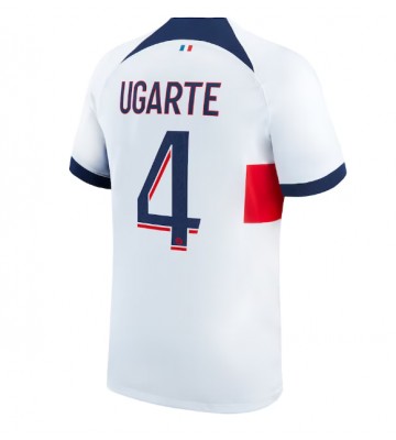 Paris Saint-Germain Manuel Ugarte #4 Udebanetrøje 2023-24 Kort ærmer